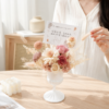 開幕祝賀花禮永生花開幕桌花，粉白色系質感擺設適合開店送禮