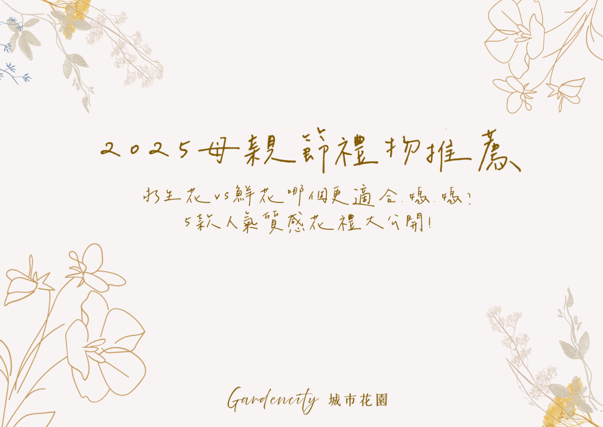 2025母親節永生花與鮮花禮物比較，5款適合媽媽的質感花禮設計，包含康乃馨、玻璃罩花束與心意卡片搭配