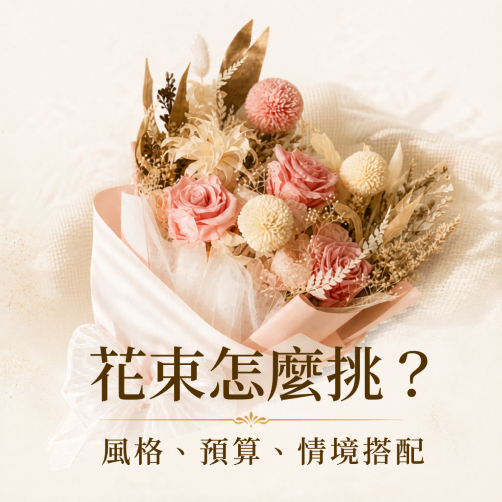 花束怎麼挑才不失禮，佈置、佈置與送禮訂製造型適合的生日花束、初始化花禮與日常送花。